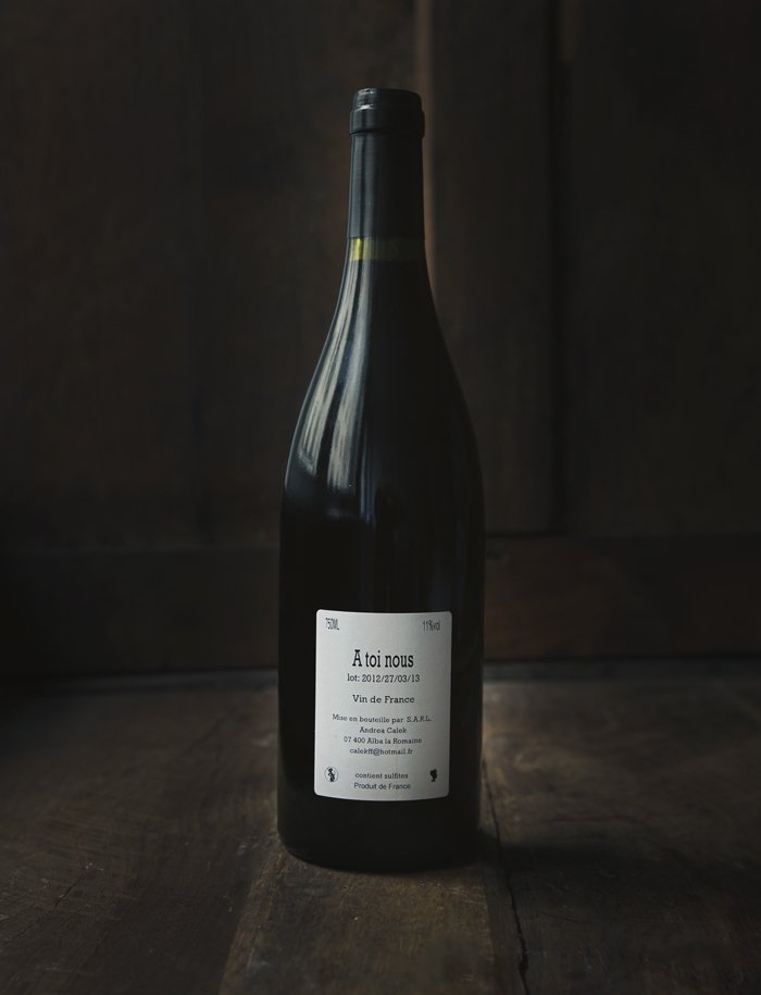 A toi nous vin naturel rouge 2012 partida creus 1