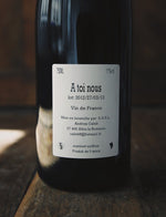 A toi nous vin naturel rouge 2012 partida creus 2