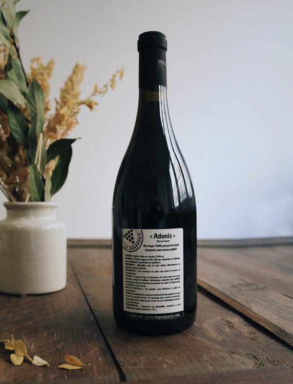 Adonis vin naturel rouge 2012 La Grapperie 3