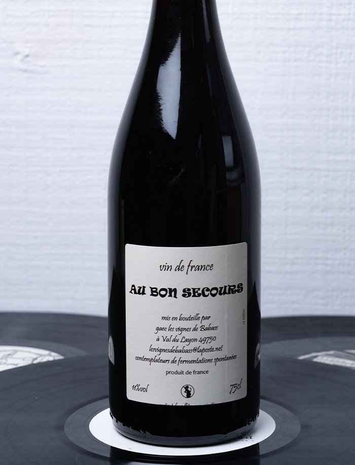 Au Bon Secours vin naturel rouge 2020 Les Vignes de Babass 3