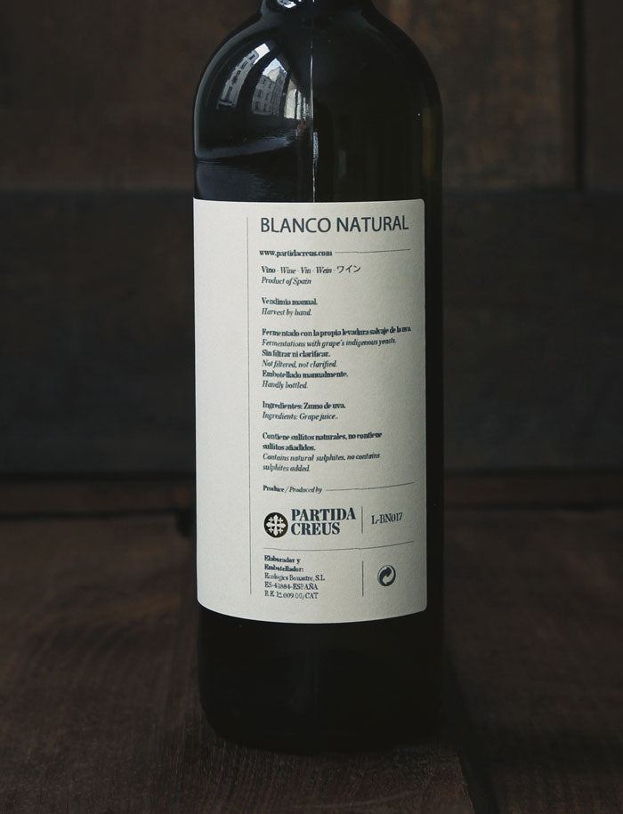 BN vin naturel blanc 2018 partida creus 3