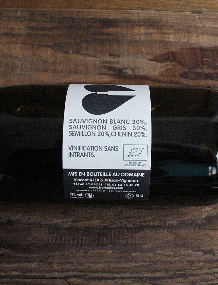 Bergecrac vin nature blanc 2020 Chateau Barouillet 3