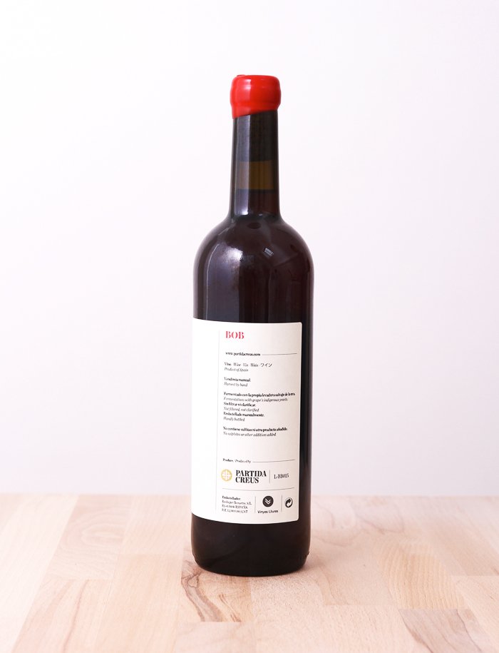 Bobal vin naturel rouge 2015 partida creus 2