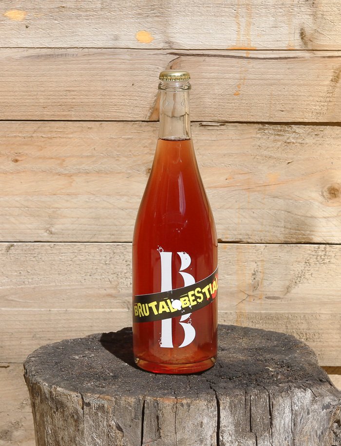 Brutal Bestial vin naturel rouge petillant 2017 partida creus 1