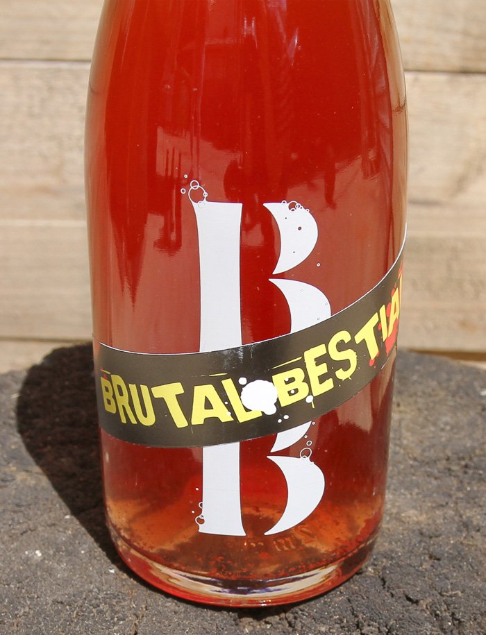 Brutal Bestial vin naturel rouge petillant 2017 partida creus 2
