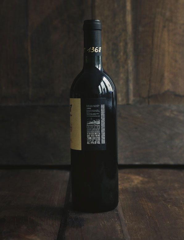 Cerro la Monjas 1368 vin naturel rouge 2003 Cortijo Barranco Oscuro 2