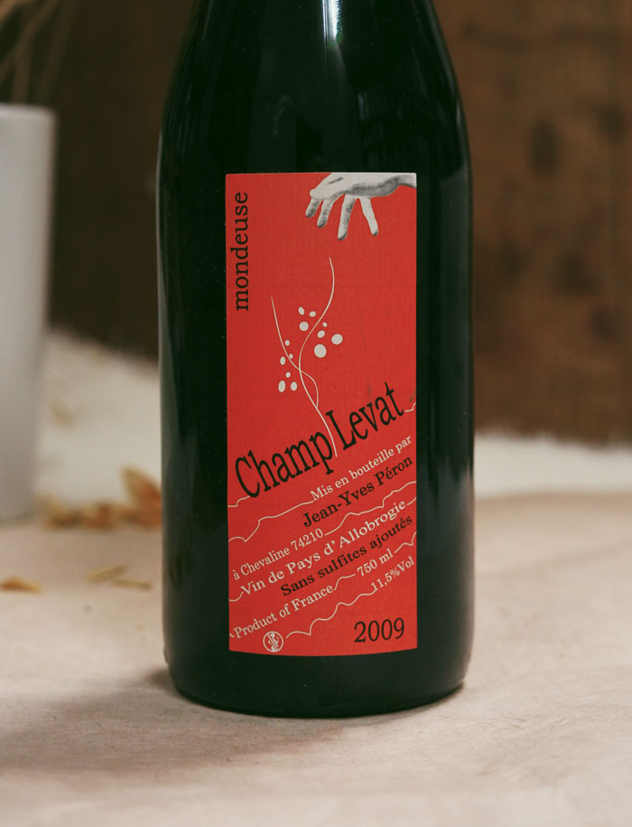 Champs Levat Mondeuse 2009 vin naturel rouge Jean Yves Peron 2