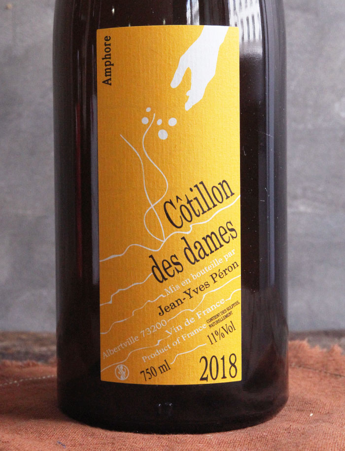 Cotillon des Dames Amphore vin naturel blanc 2018 Jean Yves Peron 2