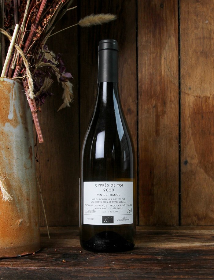 Cypres de toi vin naturel blanc 2020 Fond Cypres 3