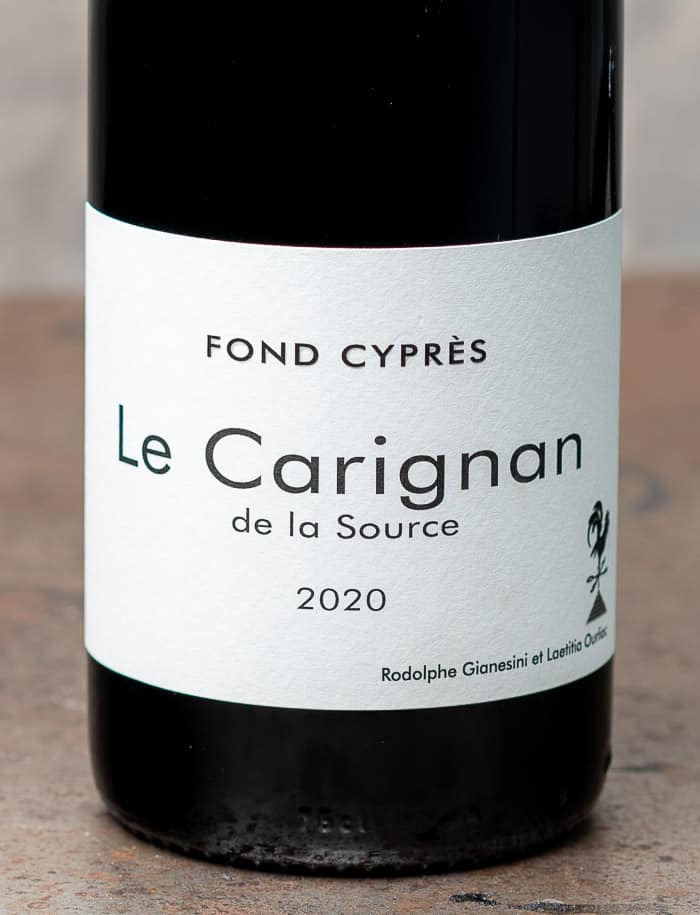 Le Carignan de la Source Rouge 2020