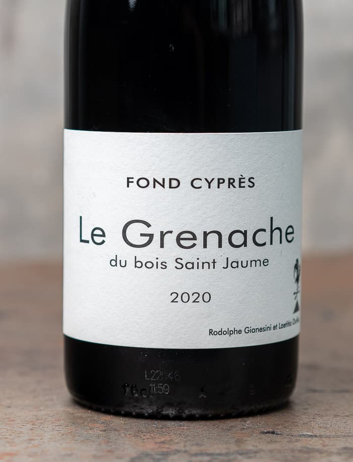 The Grenache du Bois Saint Jaume Red 2020