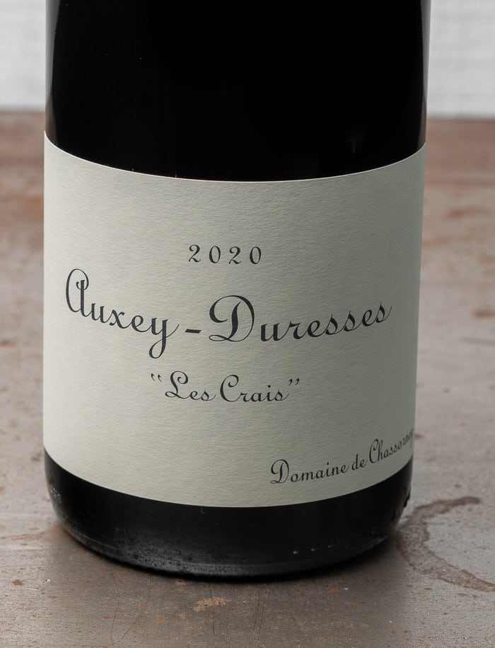 Frederic Cossard Auxey Duresses Les Crais Rouge 2020 2