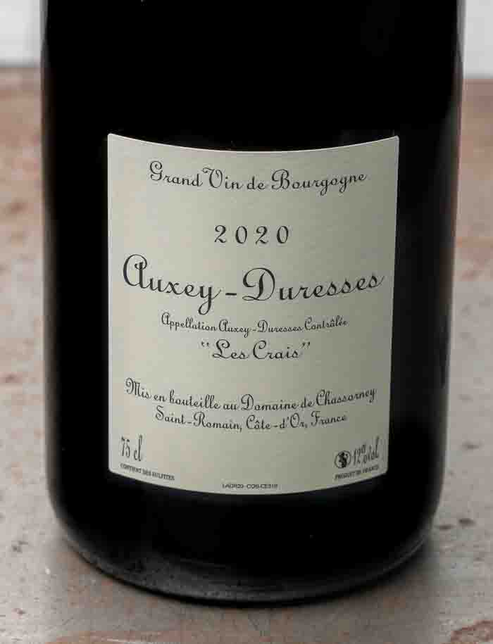 Frederic Cossard Auxey Duresses Les Crais Rouge 2020 3