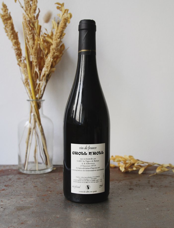 Groll n Roll vin naturel rouge 2018 Les Vignes de Babass 2