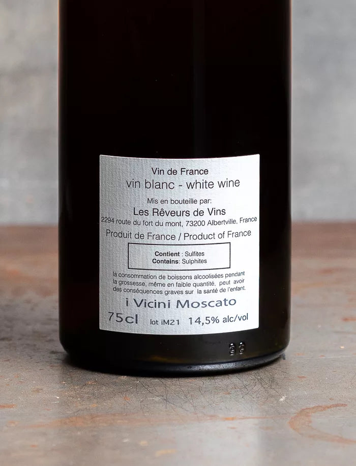 Jean-Yves Peron I Vicini Moscato blanc 2021