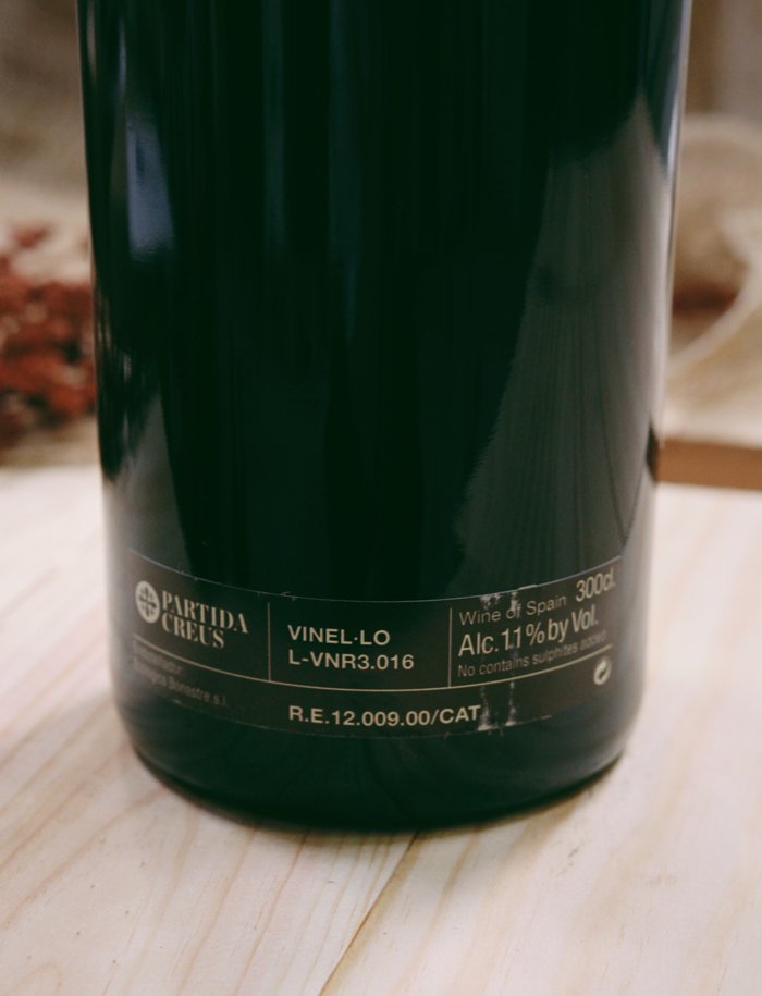 Jeroboam VN vin naturel rouge 2016 partida creus 2