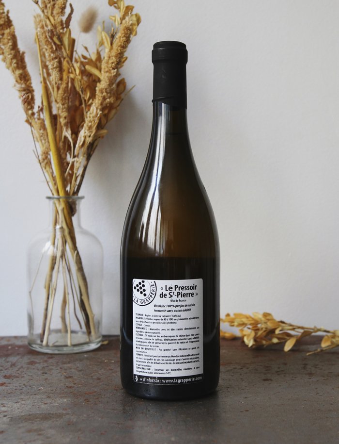 Le Pressoir de Saint Pierre vin naturel blanc 2011 La Grapperie 2