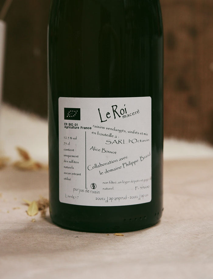 Le Roi Maceration blanc 2017 domaine de l octavin alice bouvot 2