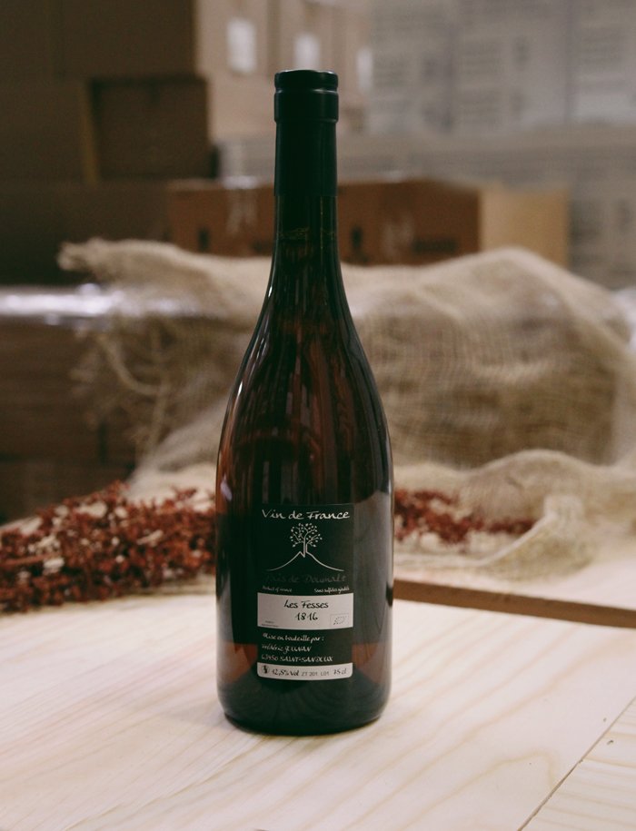 Les Fesses vin naturel blanc 2016 Frederic Gounan Vignoble de l Arbre blanc 2