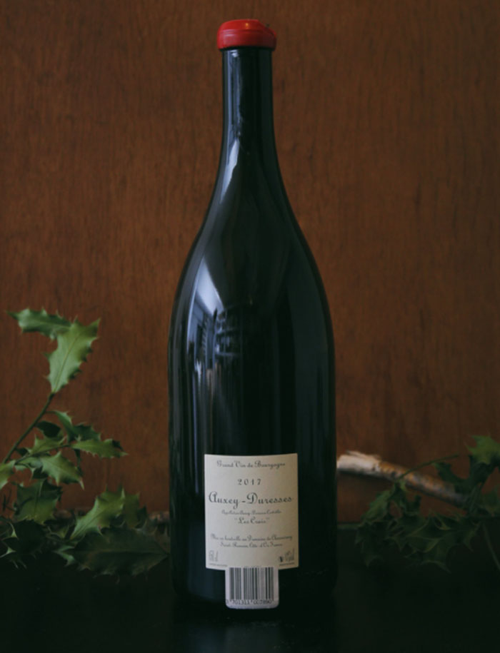 Magnum Auxey Duresses les Crais vin naturel rouge 2017 Domaine de Chassorney Frederic Cossard 2