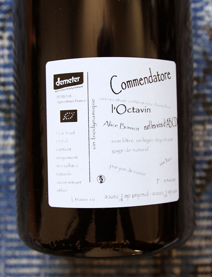 Magnum Commendatore vin rouge 2016 domaine de l octavin alice bouvot 3