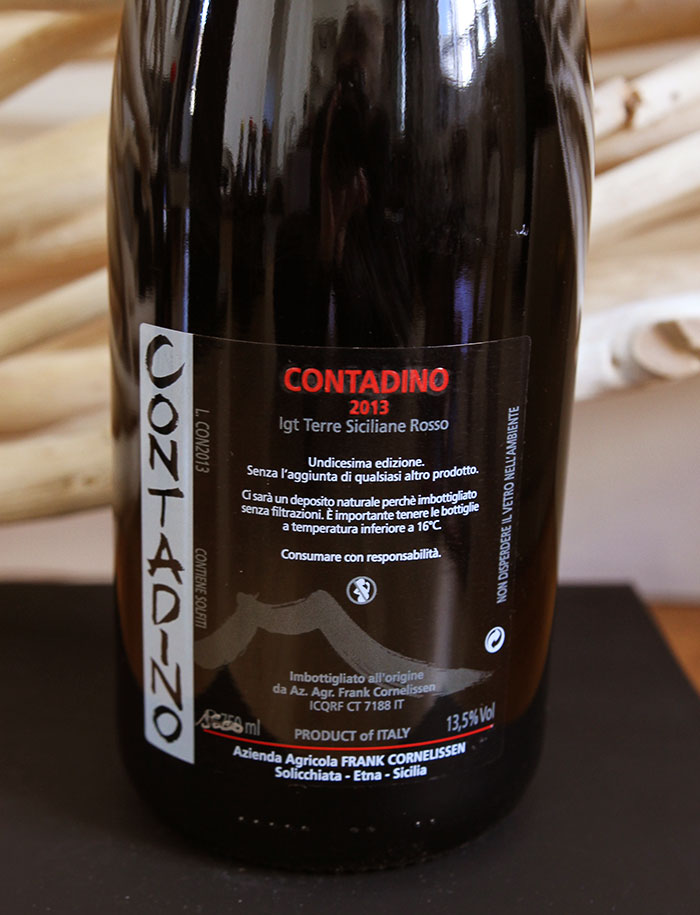 Magnum Contadino vin rouge 2013 Frank Cornelissen 2