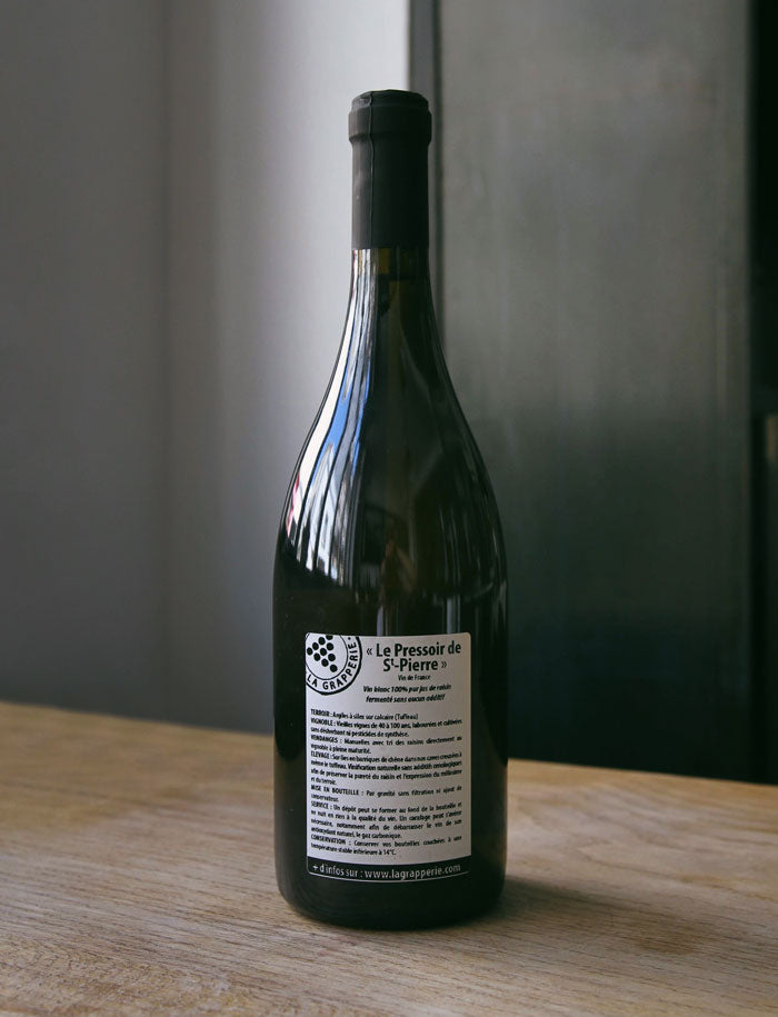 Magnum Le Pressoir de Saint Pierre vin naturel blanc 2017 La Grapperie 2