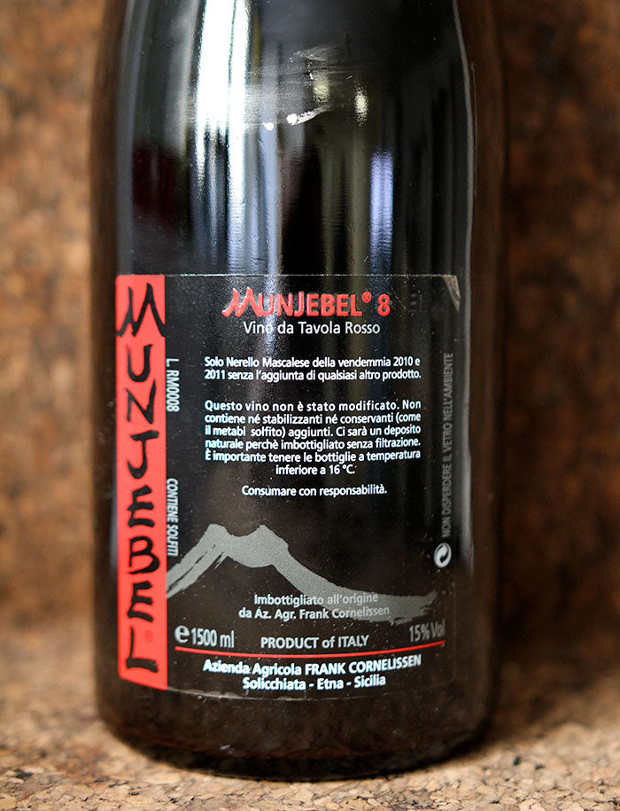 Magnum Munjebel 8 vin rouge 2010 Frank Cornelissen 2
