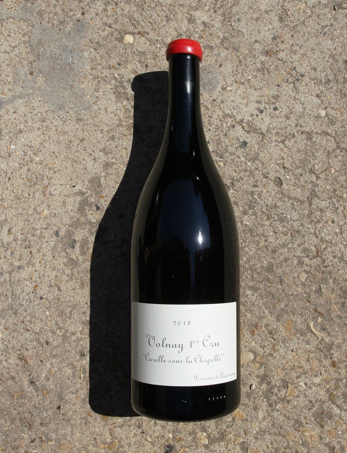Magnum Volnay 1er cru Carelle sous la Chapelle vin naturel rouge 2018 Domaine de Chassorney Frederic Cossard 1