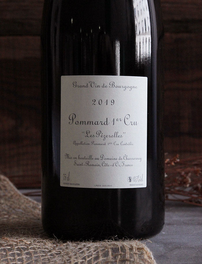 Pommard 1ercru les pezerolles 2019 vin naturel rouge frederic cossard 3