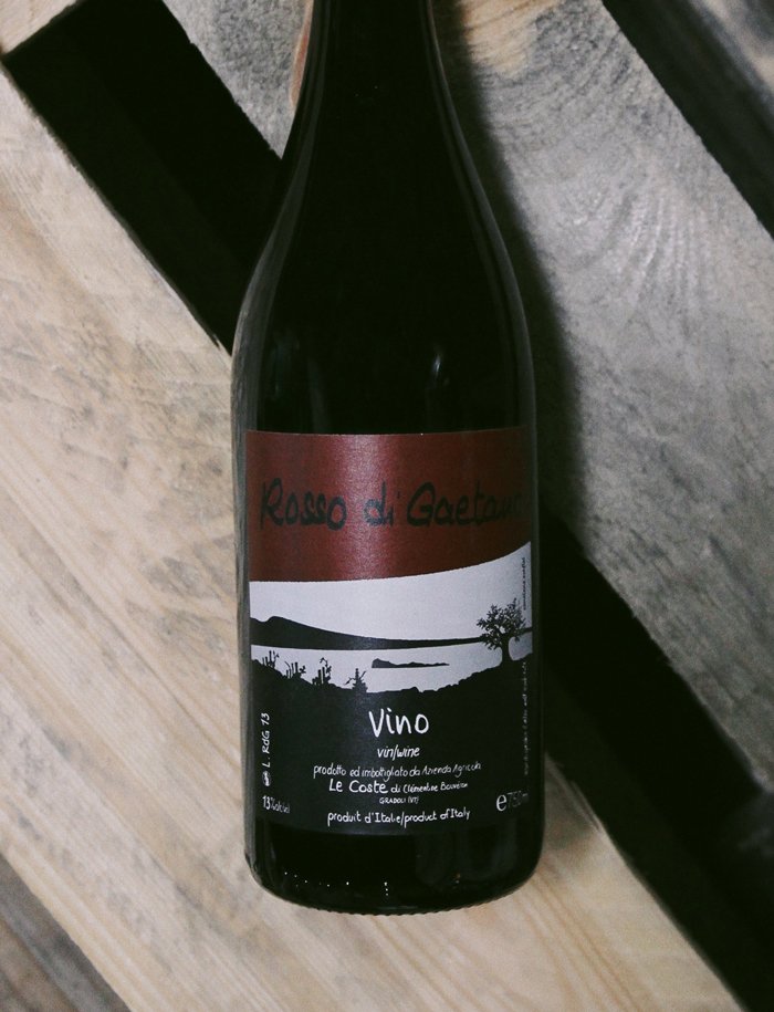 Rosso di Gaetano vin Rouge 2013 Le Coste 2