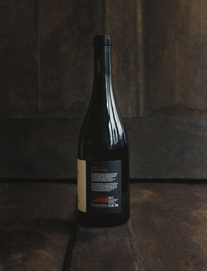 Rubaiyat vin naturel rouge 2013 Cortijo Barranco Oscuro 2