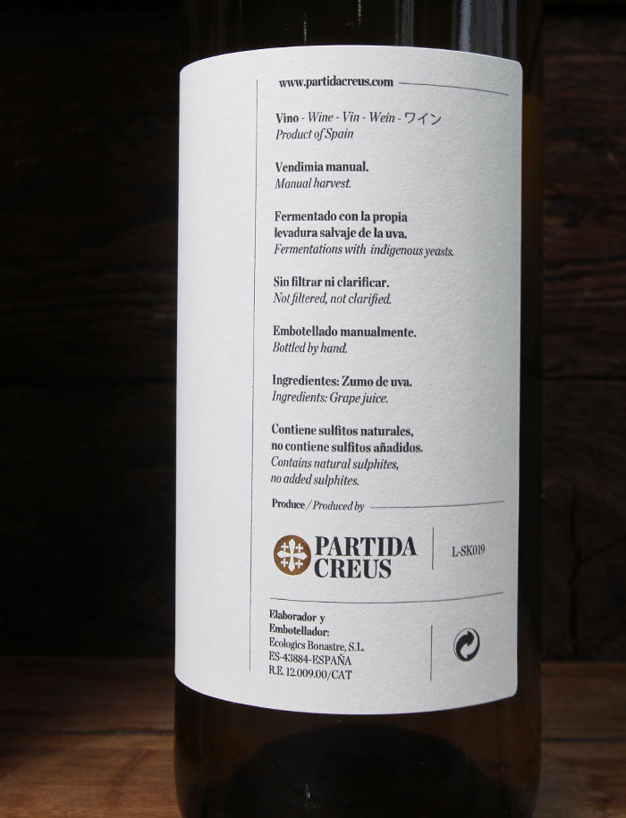 SK vin naturel blanc 2019 partida creus 2