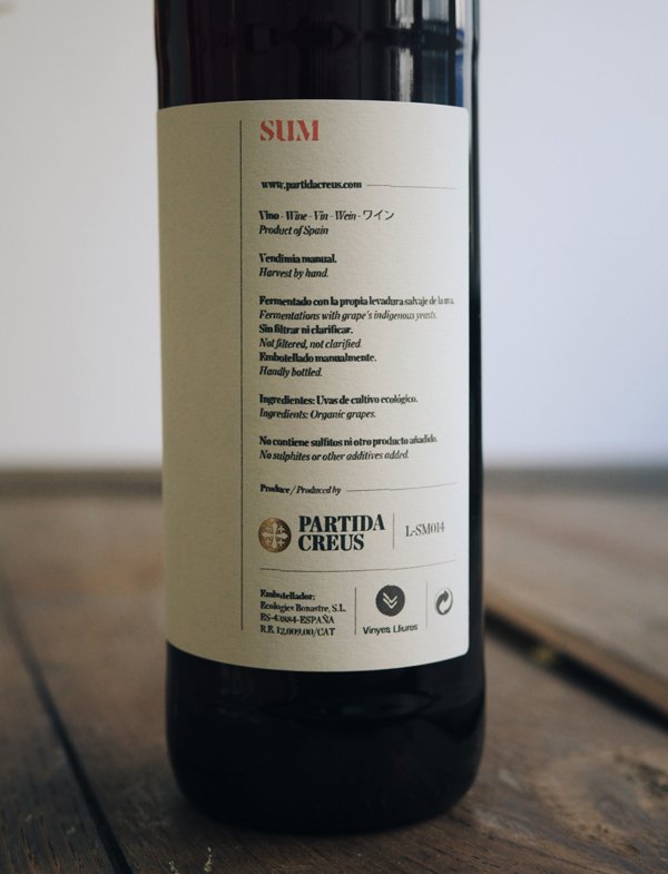 SM Sumoll vin naturel rouge 2014 partida creus 3