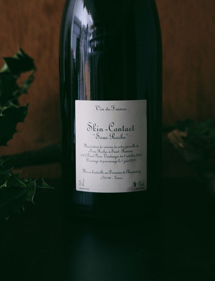 Skin Contact Sous Roche vin naturel rouge 2016 Domaine de Chassorney Frederic Cossard 3