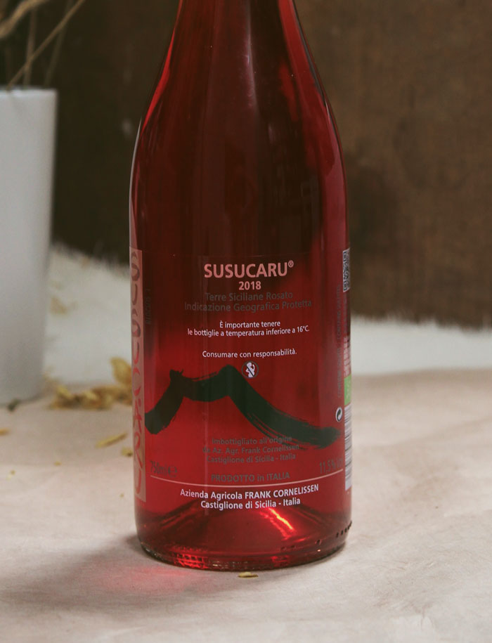 Susucaru Rosato vin rose 2018 Frank Cornelissen 2