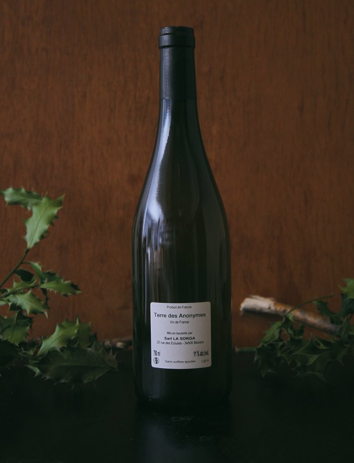 Terre des Anonymes vin blanc 2015 La Sorga antony tortul 2