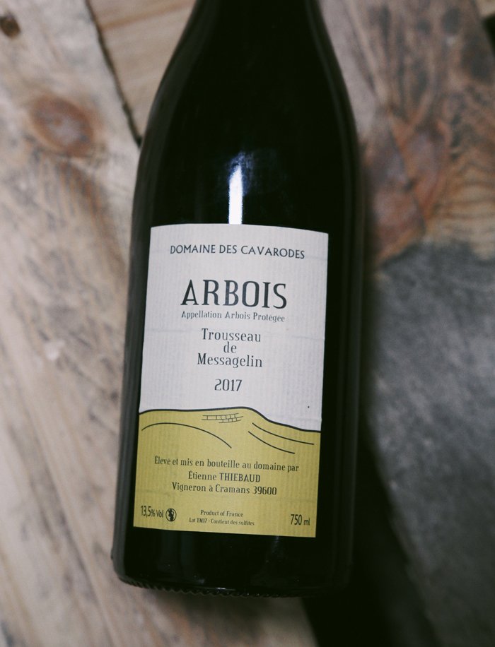 Trousseau de Messagelin 2017 vin naturel rouge Domaine des Cavarodes 2