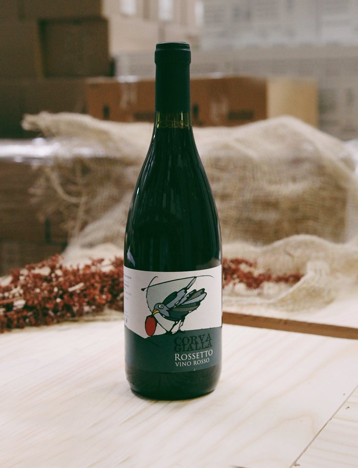 Vino Rossetto vin naturel rouge 2017 Azienda Corvagialla 1