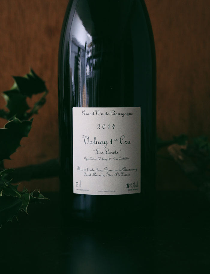 Volnay Les Lurets 1er Cru vin naturel rouge 2014 Domaine de Chassorney Frederic Cossard 3