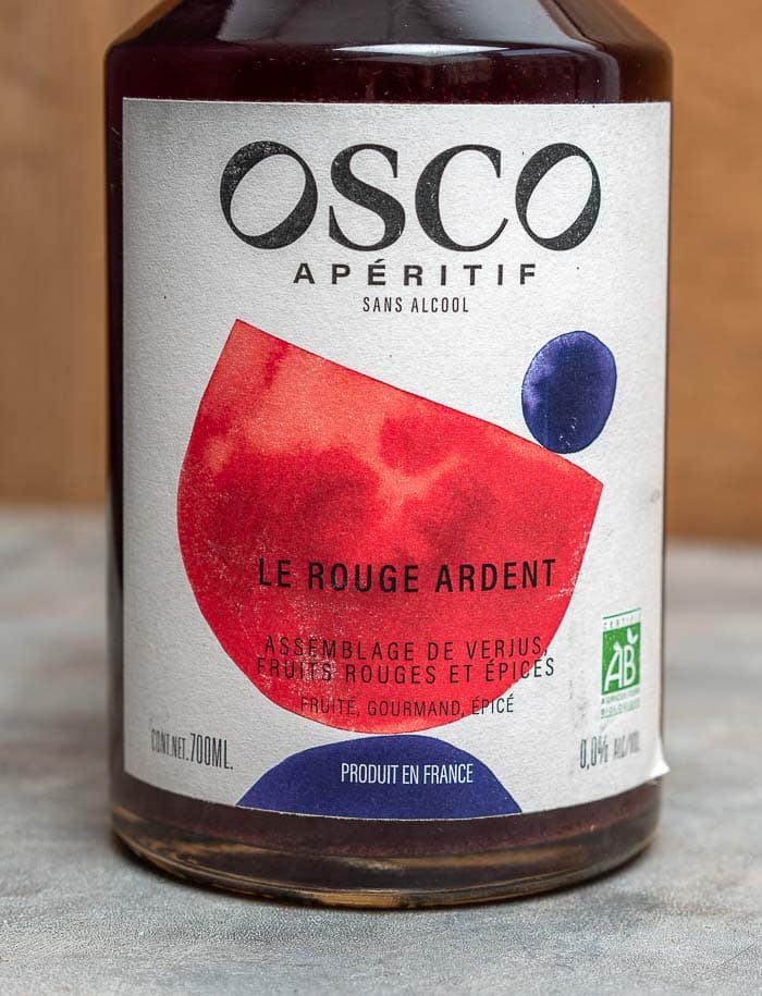 OSCO Le Rouge Ardent apéritif bio sans alcool (70 cl) : Culinaries