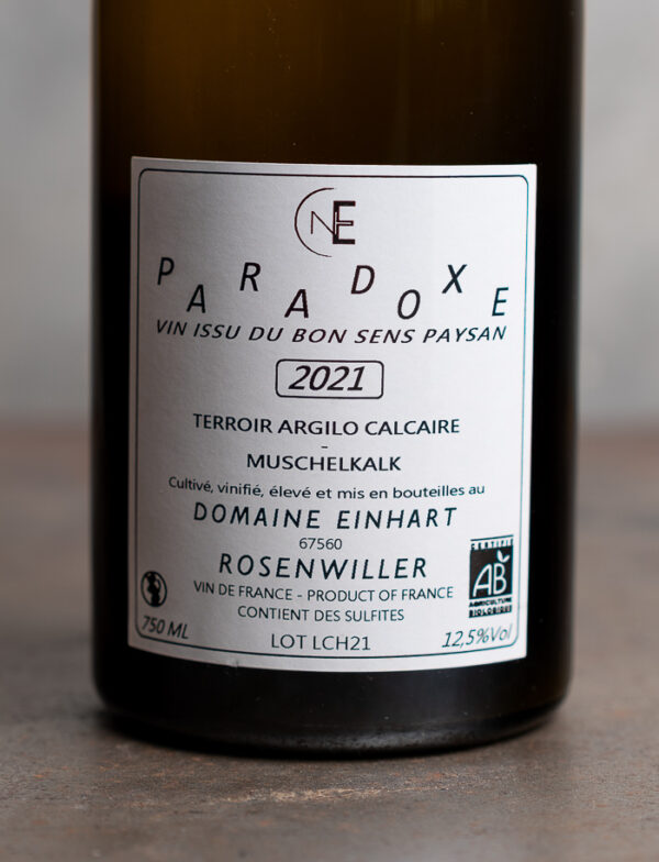 Paradoxe 2021 Blanc 2021, Domaine Einhart